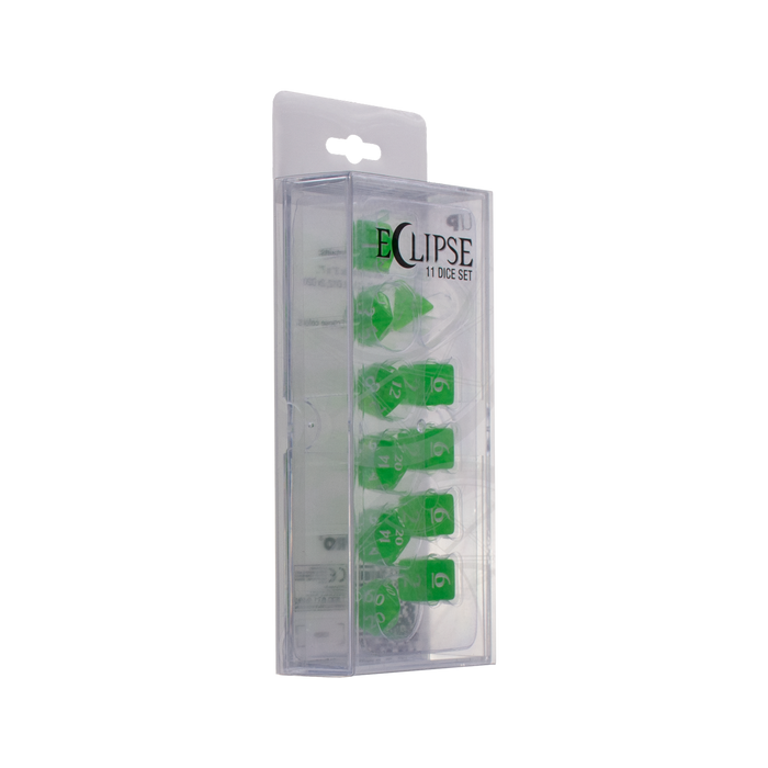 Ultra PRO: 11-Dice Set - Eclipse (Lime Green) - Just $9.95! Shop now at Retro Gaming of Denver