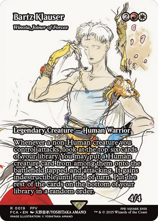 Bartz Klauser - Winota, Joiner of Forces (Showcase) (FCA-019) - FINAL FANTASY: Through the Ages / Bartz Klauser (Borderless) - for just $0.82! 