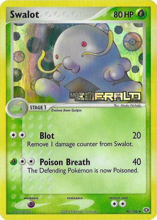 Swalot (40/106) (Stamped) [EX: Emerald] - for just $10! 