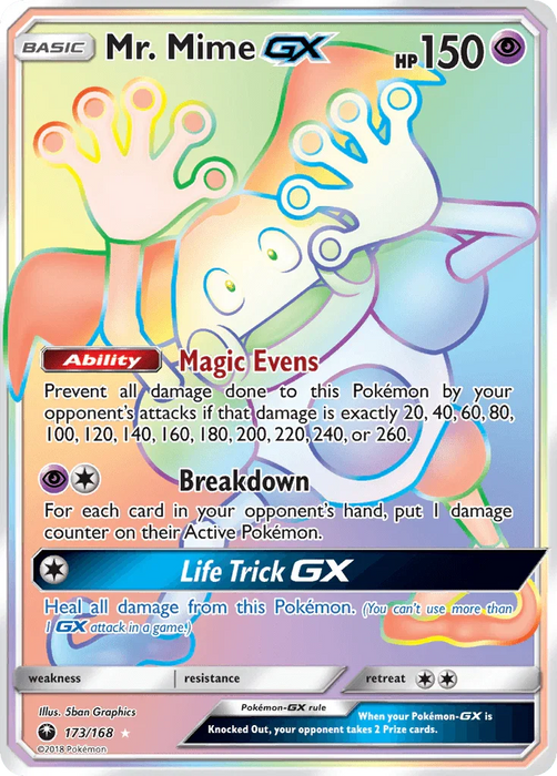 Mr. Mime GX (173/168) [Sun & Moon: Celestial Storm] - for just $17.95! 