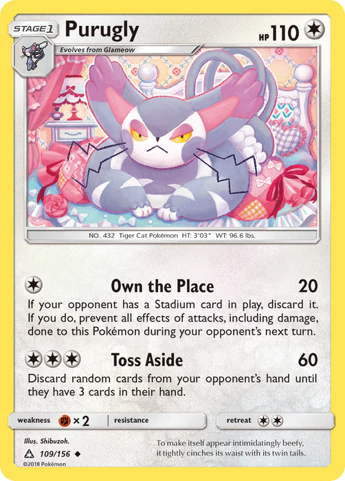 Purugly (109/156) [Sun & Moon: Ultra Prism] - for just $0.15! 