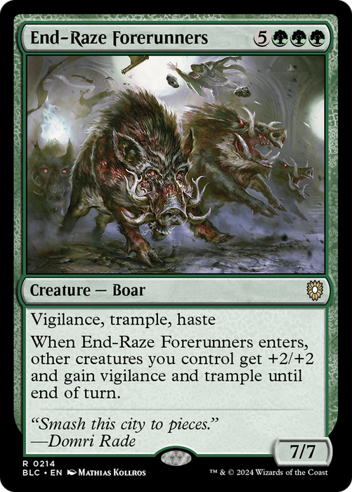 End-Raze Forerunners (BLC-214) - Bloomburrow Commander - for just $0.11! 