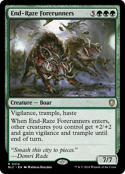 End-Raze Forerunners (BLC-214) - Bloomburrow Commander - for just $0.16! 
