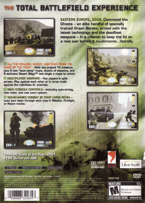 Tom Clancy's Ghost Recon [Greatest Hits] – PlayStation 2 (PS2) - for just $5.99! 