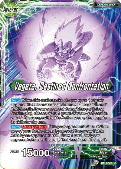 Vegeta // Vegeta, Destined Confrontation (BT15-062) [Saiyan Showdown] - for just $0.10! 