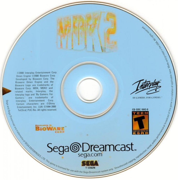 MDK 2 – Sega Dreamcast (DC) - for just $0! 