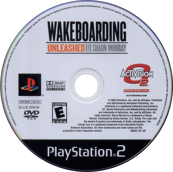 Wakeboarding Unleashed – PlayStation 2 (PS2) - for just $6.99! 
