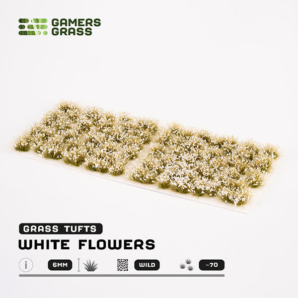 Gamers Grass Tufts: White Flowers- Wild - for just $9.99! 