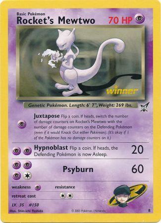 Rocket's Mewtwo (8) (Jumbo Card) [Best of Promos] - Just $35! Shop now at Retro Gaming of Denver