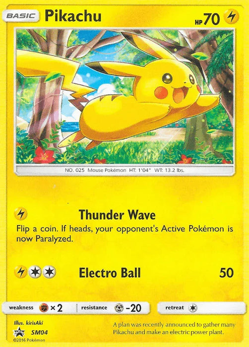 Pikachu (SM04) [Sun & Moon: Black Star Promos] - for just $0! 