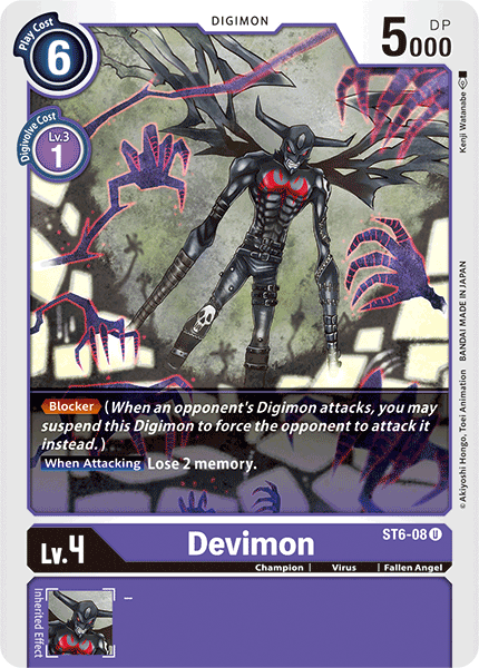 Devimon [ST6-08] [Starter Deck: Venomous Violet] - Just $0.09! Shop now at Retro Gaming of Denver