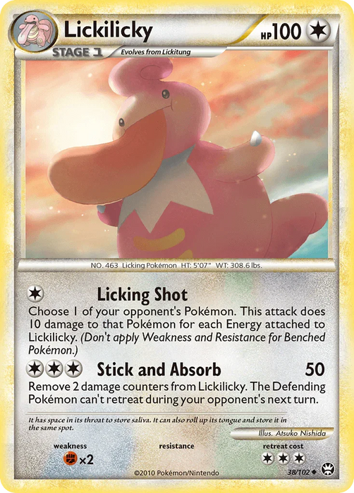 Lickilicky (38/102) [HeartGold & SoulSilver: Triumphant] - for just $0.20! 