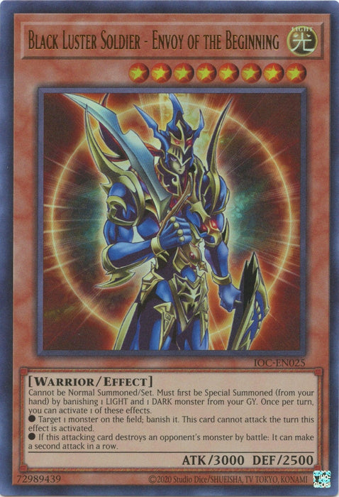 Black Luster Soldier - Envoy of the Beginning (25th Anniversary) [IOC-EN025] Ultra Rare - for just $6.95! 