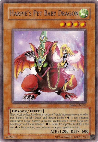 Harpie's Pet Baby Dragon [DR04-EN193] Rare - for just $2! 