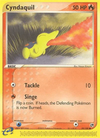 Cyndaquil (59/100) [EX: Sandstorm] - for just $0.80! 