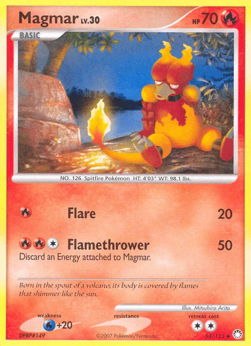 Magmar (54/123) [Diamond & Pearl: Mysterious Treasures] - for just $0.20! 