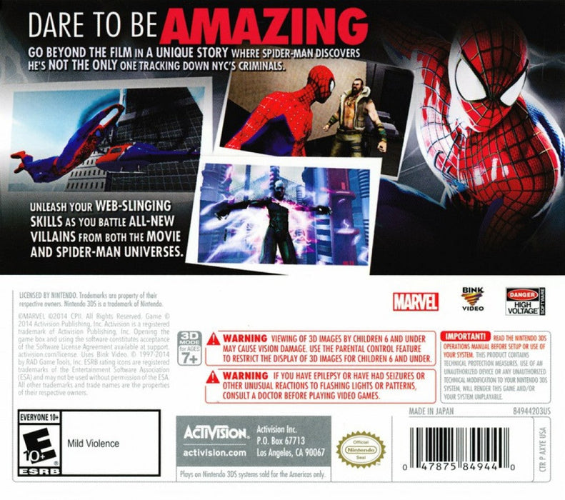 The Amazing Spider-Man 2 – Nintendo 3DS (3DS) - for just $14.99! 