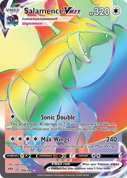 Salamence VMAX (194/189) [Sword & Shield: Darkness Ablaze] - for just $6.25! 