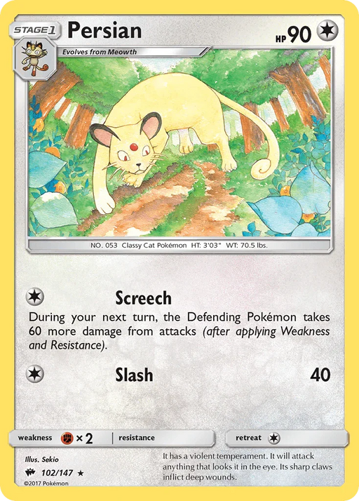 Persian (102/147) [Sun & Moon: Burning Shadows] - for just $0.15! 