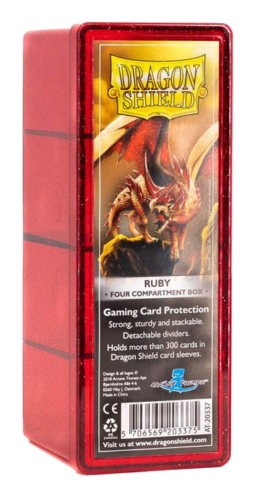 Dragon Shield: Four-Compartment Deck Box - Ruby - Just $0! Shop now at Retro Gaming of Denver