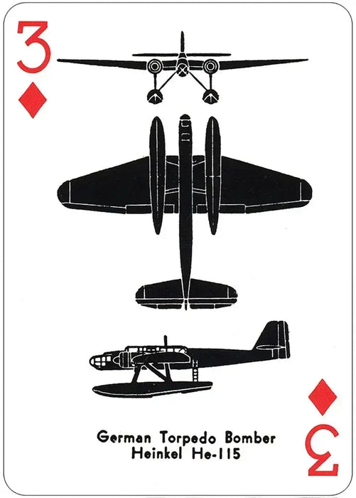 World War II Airplane Spotter Playing Cards Deck - for just $7.99! 