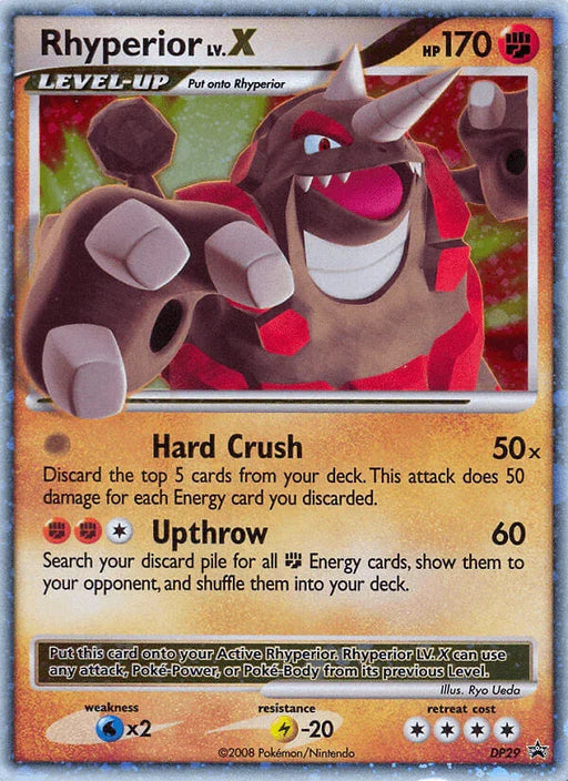 Rhyperior LV.X (DP29) [Diamond & Pearl: Black Star Promos] - for just $18.45! 