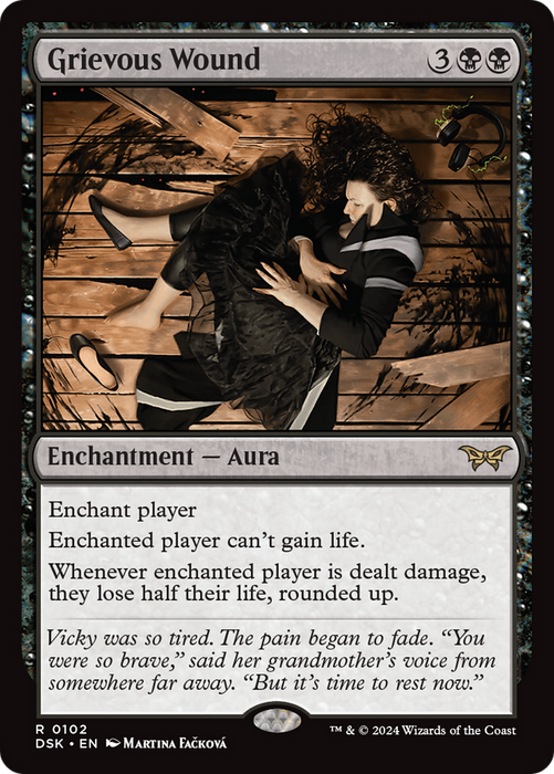 Grievous Wound (DSK-102) - Duskmourn: House of Horror Foil - for just $0.13! 
