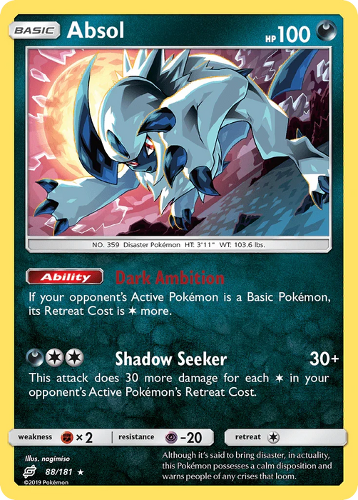 Absol (88/181) [Sun & Moon: Team Up] - for just $1.25! 