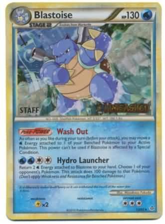 Blastoise (13/95) (Staff Prerelease Promo) [HeartGold & SoulSilver: Black Star Promos] - for just $380! 
