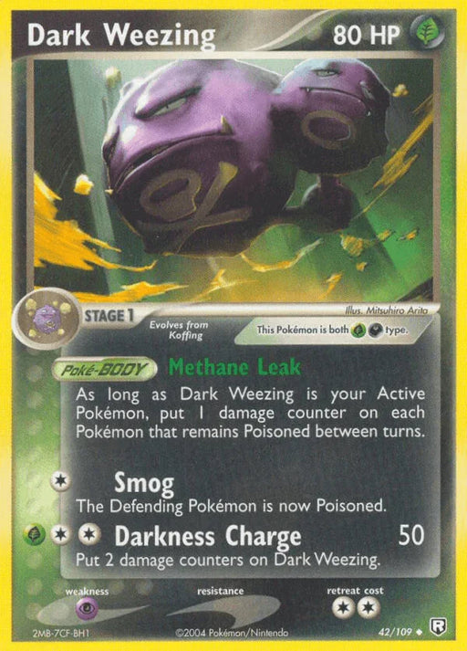 Dark Weezing (42/109) [EX: Team Rocket Returns] - for just $1.10! 
