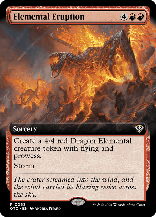 Elemental Eruption (OTC-063) - Outlaws of Thunder Junction Commander: (Extended Art) - for just $0.64! 