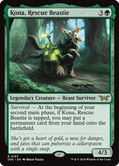Kona, Rescue Beastie (DSK-187) - Duskmourn: House of Horror - for just $0.33! 