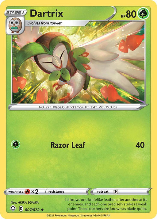 Dartrix (007/072) [Sword & Shield: Shining Fates] - for just $0.10! 