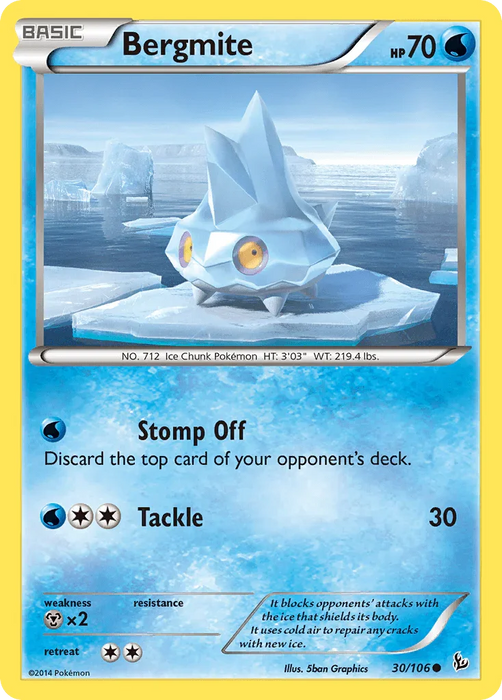 Bergmite (30/106) [XY: Flashfire] - for just $0.10! 