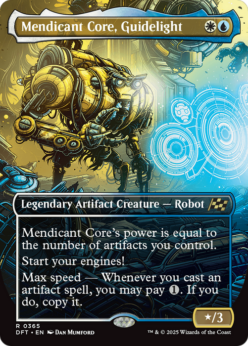 Mendicant Core, Guidelight (DFT-365) - Aetherdrift (Borderless) Foil - for just $1.01! 