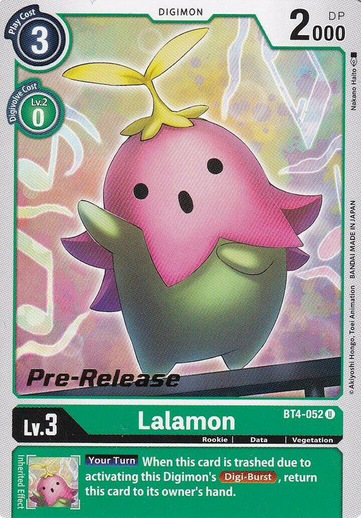 Lalamon [BT4-052] [Great Legend Pre-Release Promos] - Just $0.10! Shop now at Retro Gaming of Denver