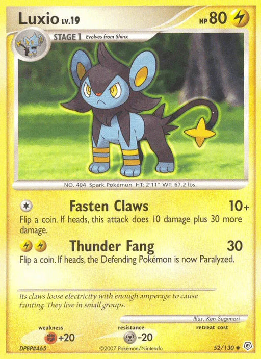 Luxio (52/130) [Diamond & Pearl: Base Set] - for just $0.25! 