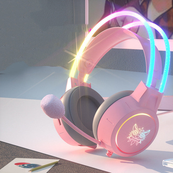 Headset Fashion Light-emitting Wired Gaming Headset - for just $115.56! 
