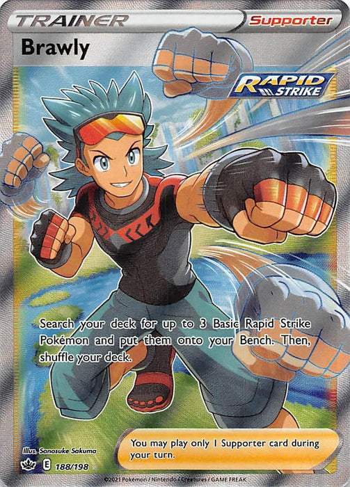 Brawly (188/198) [Sword & Shield: Chilling Reign] - for just $0.90! 