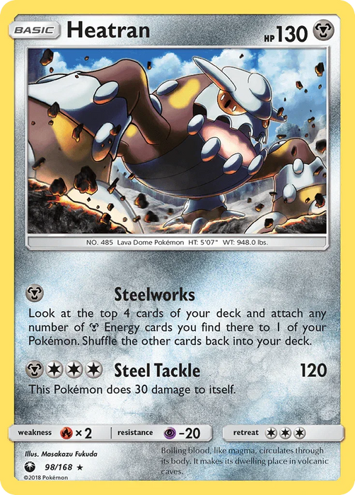 Heatran (98/168) [Sun & Moon: Celestial Storm] - for just $0.20! 