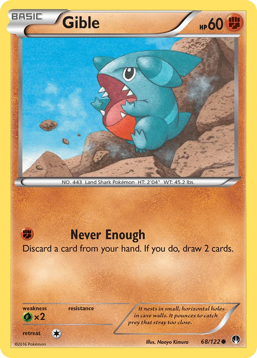 Gible (68/122) [XY: BREAKpoint] - for just $0.10! 