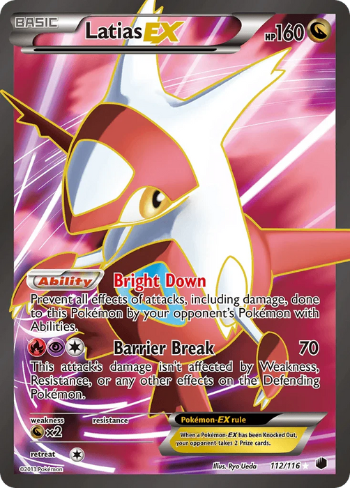 Latias EX (112/116) [Black & White: Plasma Freeze] - for just $97.55! 