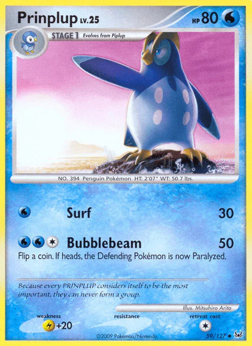 Prinplup (59/127) [Platinum: Base Set] - for just $0.45! 