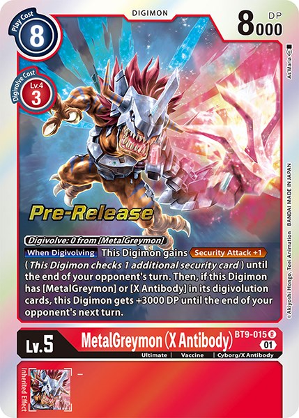 MetalGreymon (X Antibody) [BT9-015] [X Record Pre-Release Promos] - Just $1.40! Shop now at Retro Gaming of Denver