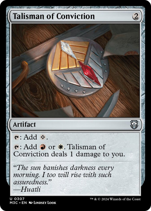 Talisman of Conviction (Ripple Foil) [Modern Horizons 3 Commander] - Just $0.80! Shop now at Retro Gaming of Denver