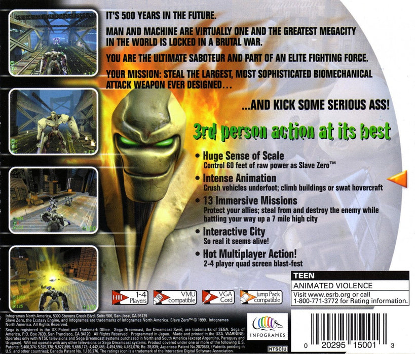 Slave Zero – Sega Dreamcast (DC) - for just $0! 