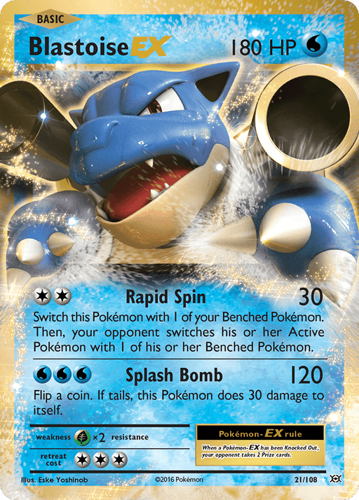 Blastoise EX (21/108) [XY: Evolutions] - for just $1.75! 