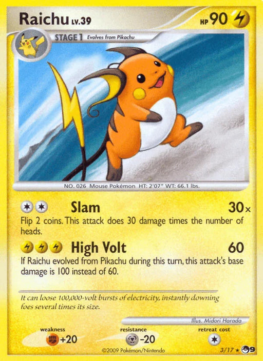 Raichu (3/17) [POP Series 9] - for just $5.45! 