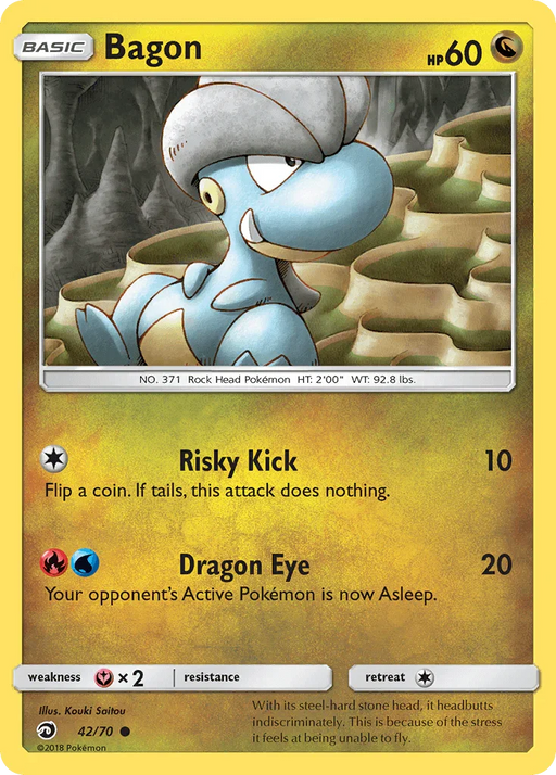 Bagon (42/70) [Sun & Moon: Dragon Majesty] - for just $0.10! 