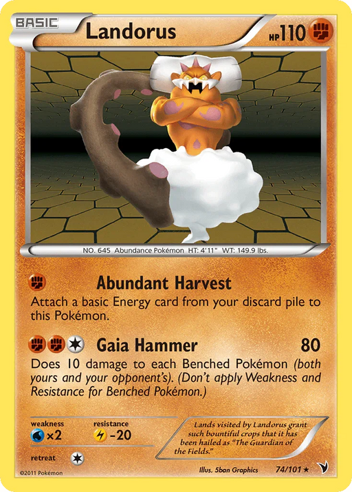 Landorus (74/101) [Black & White: Noble Victories] - for just $1.95! 